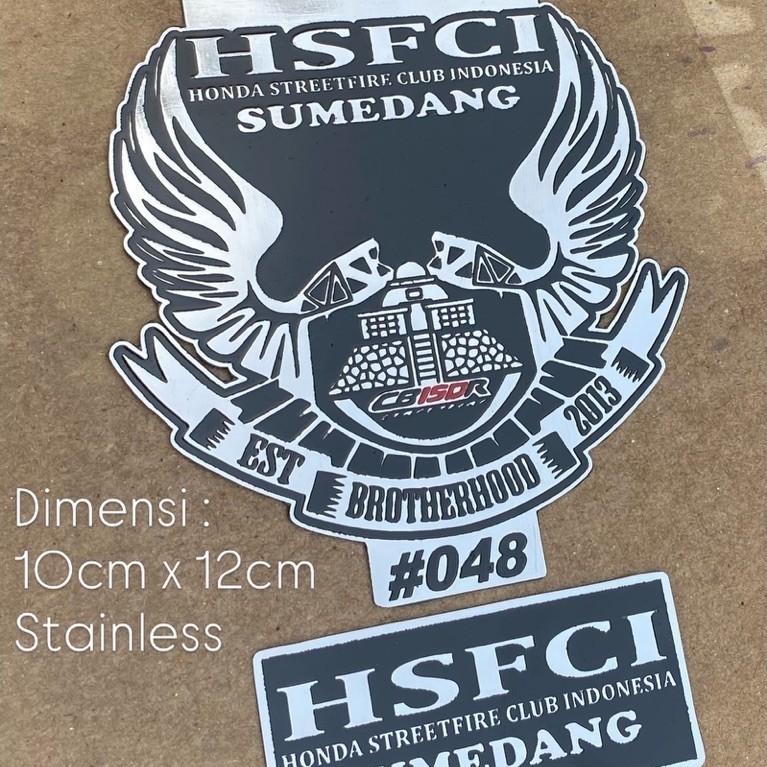 emblem peneng motor custom tebal