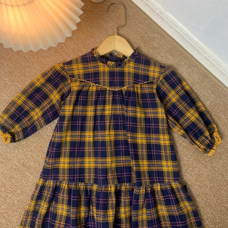 Moimoln dress kotak umpak preloved pl+ by adm