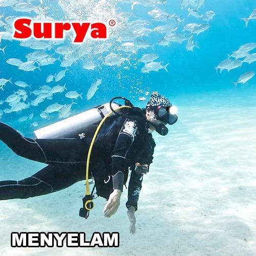 SURYA SENTER KEPALA NYELAM SELAM 50W / 55W 50 WATT 55 WATT SUPER LED SYH L505R ATAU L555R BATERAI LI