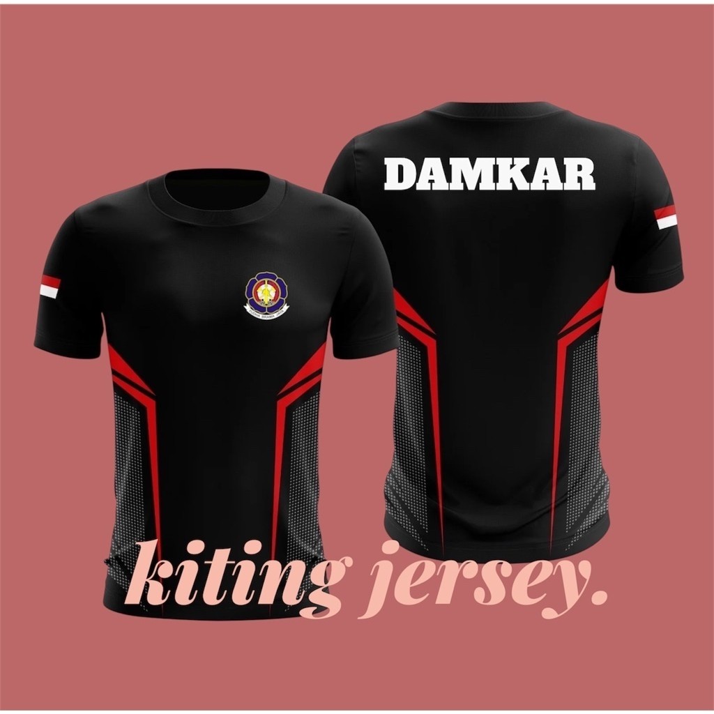 Kaos Jersey DAMKAR / Kaos Jersey Olahraga DAMKAR dryfit terbaru 02