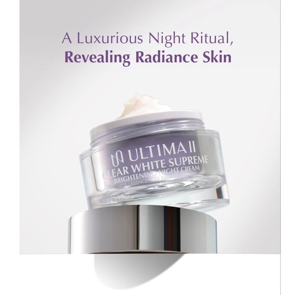 ULTIMA II CLEAR WHITE SUPREME BRIGHTENING NIGHT CREAM
