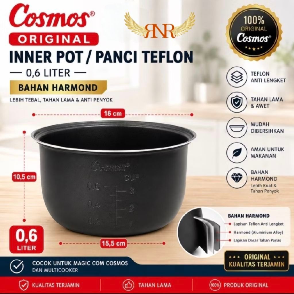 INNER POT / PANCI TEPLON Mejikom COSMOS 0.6 Liter crj-101-1001-6123