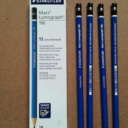 Pensil kayu Staedler 2B ORI (1 pak / 12 pcs) LNS