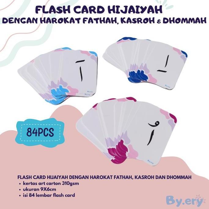 FLASHCARD HURUF HIJAIYAH DENGAN HAROKAT FATHAH, KASROH, DHOMMAH Kartu Toys