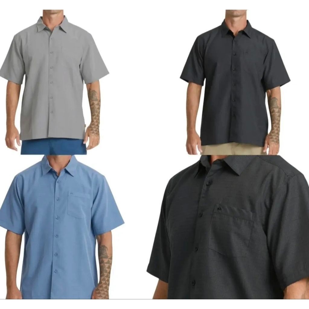 Kemeja Quicksilver Kemeja Polos Kemeja Lengan Pendek Kemeja Quicksilver Waterman