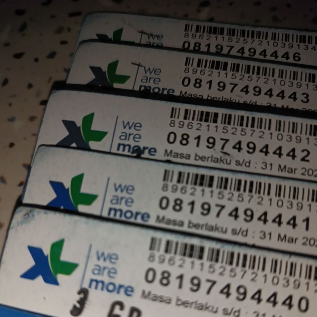 KARTU PERDANA XL 11 DIGIT NOMOR CANTIK RAPI