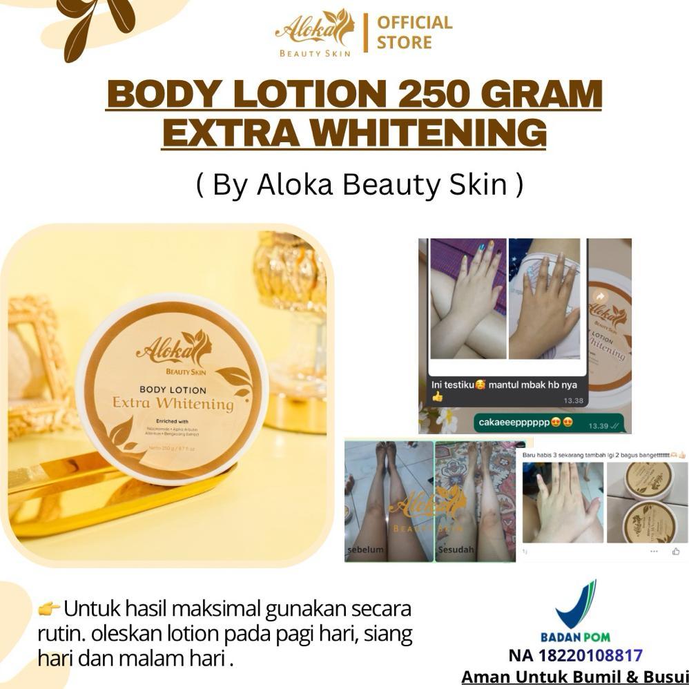 Body Lotion ALOKA BEAUTY Extra Whitening 250 gram