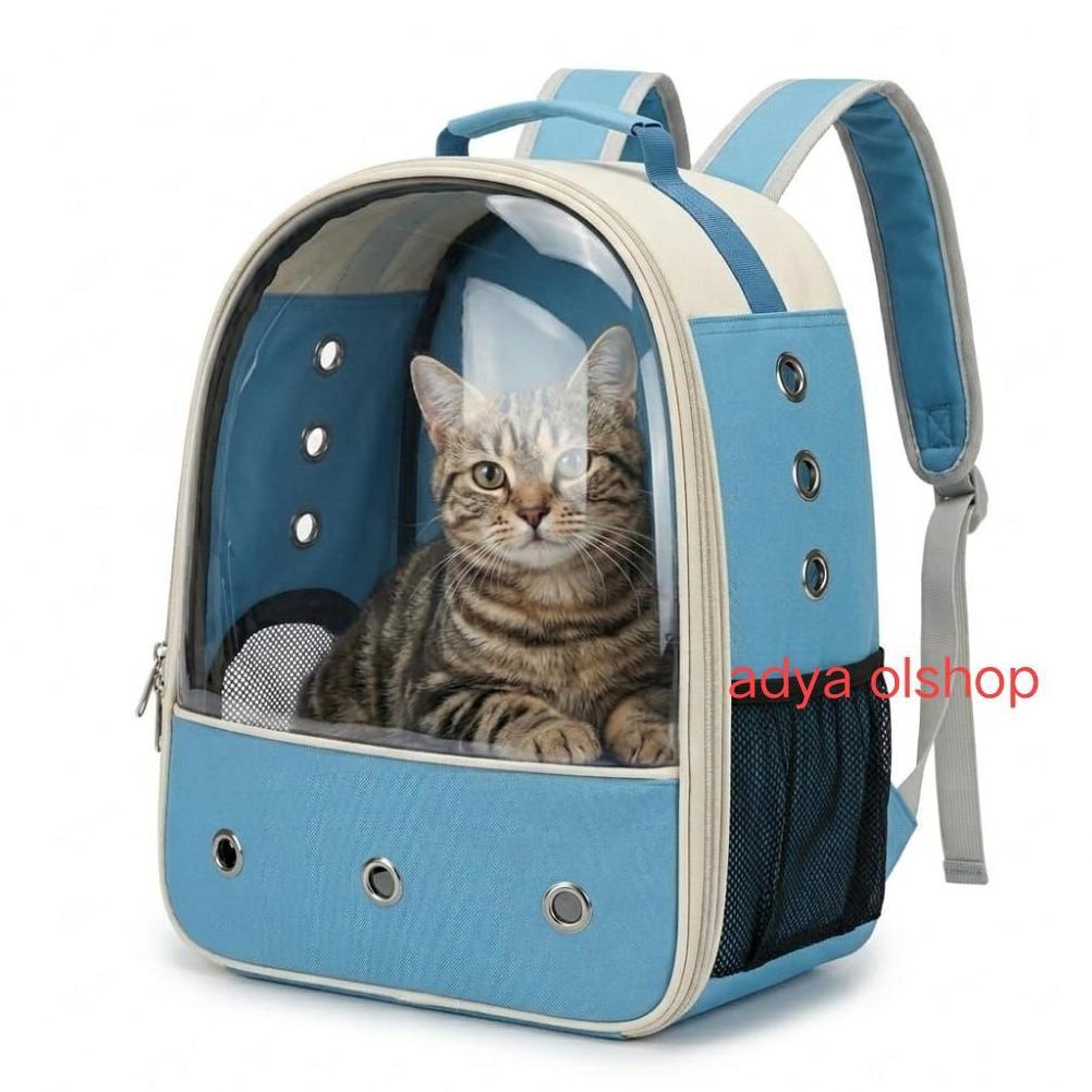 tas ,pet cargo tas kucing hewan peliharaan pet cargo travel  transparan waterproof