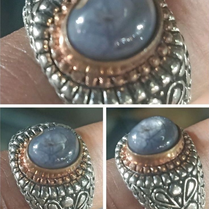 natural safir Star Burma purple