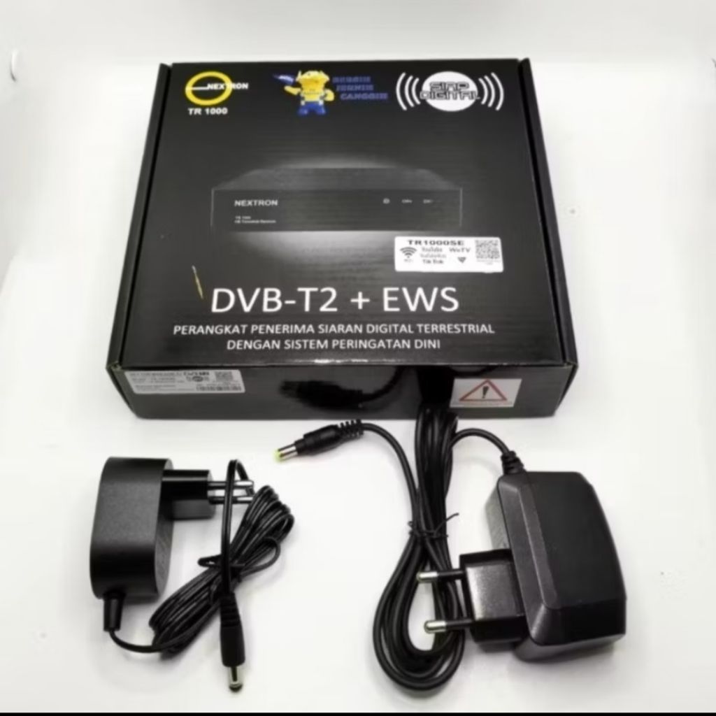 adaptor stb NEXTRON travo charger set top box nextron tr1000 dvb t2 JB