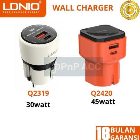 Ldnio Q2319 Q2420 Travel Wall Charger  Universal Plug Super Fast Charging