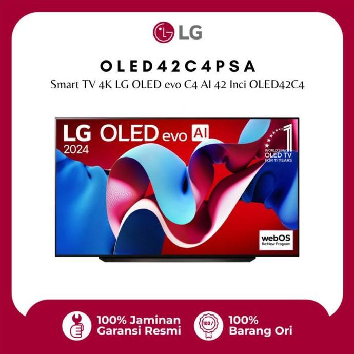 Lg Tv Oled Evo C4 4K Smart Tv 42 Inch - Oled42C4