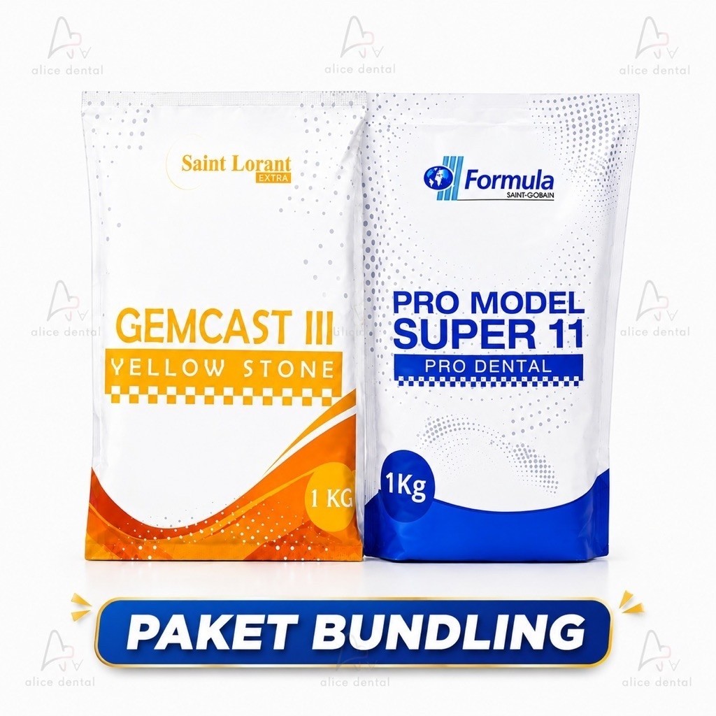 [BUNDLING] dental gips biru + gips kuning dental stone murah