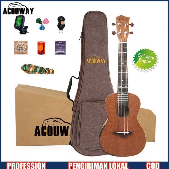 civakanda.storee - acouway akustik dan elektrik ukulele concerto/tenor 24"26 concert ukelele senar 4