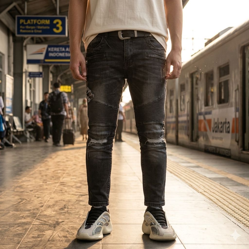 JMC Ripped Biker Jeans (32)