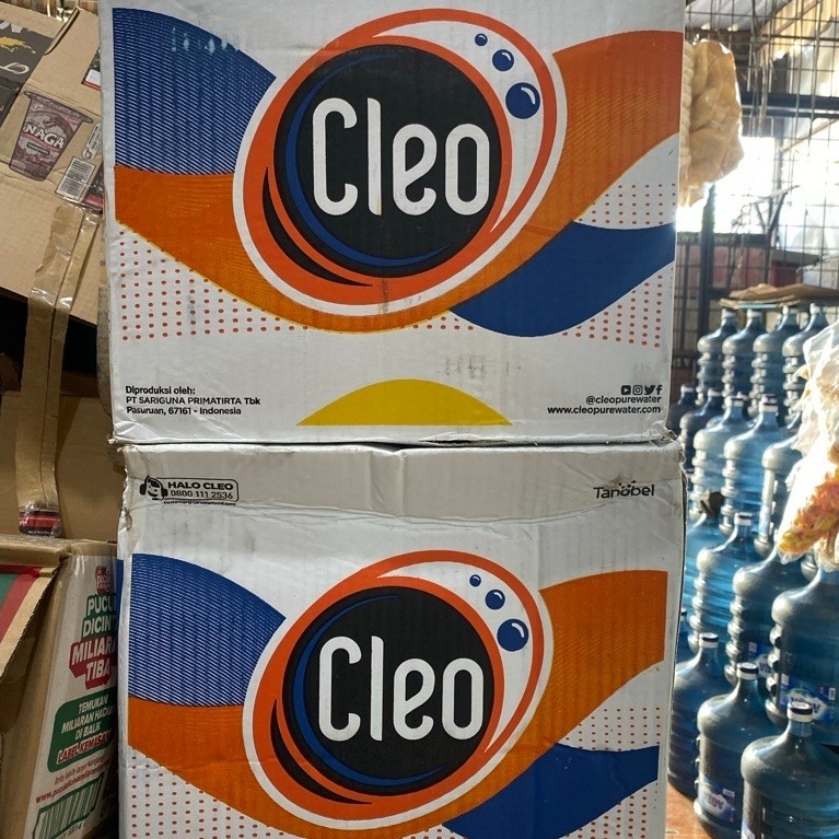 1 Dus Cleo 1500 ml isi 12 botol