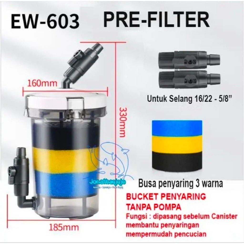 1. Filter Akuarium - Susun canister