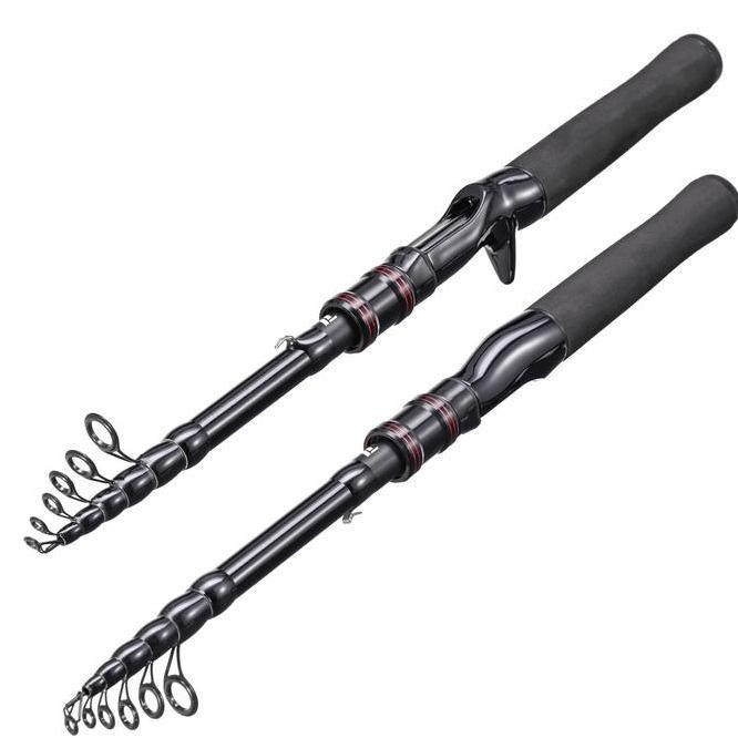 Hh Quality Ringan Serat Karbon Keras Tangan Pancing 1.5 Meter 2.1Meter Joran Pancing Carbon 50Kg Tel