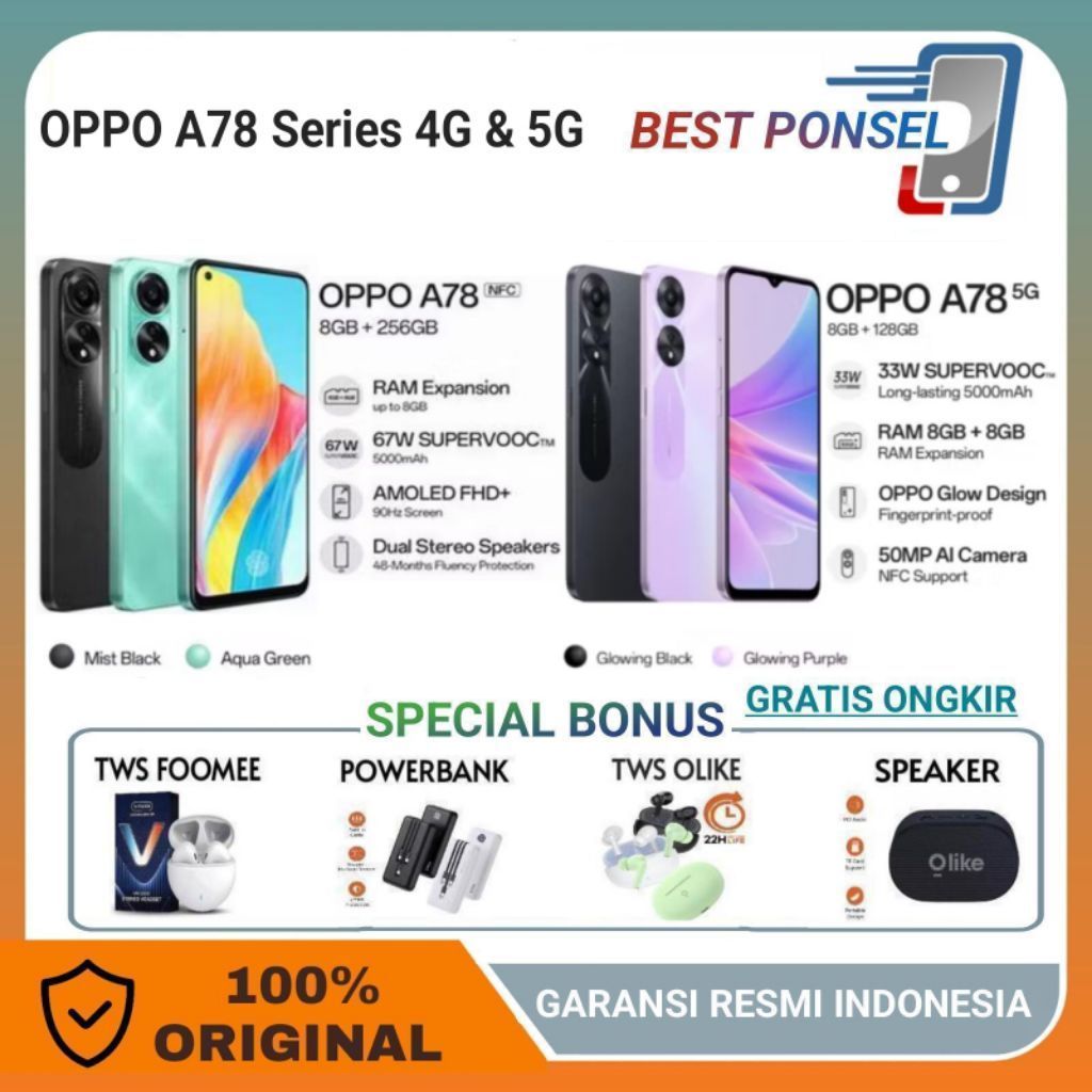 OPPO A60 NFC 8/128GB | 8/256GB | A79 5G 8/256GB | A98 5G 8/256GB | A78 4G 8/256GB | A78 5G 8/128 GB 