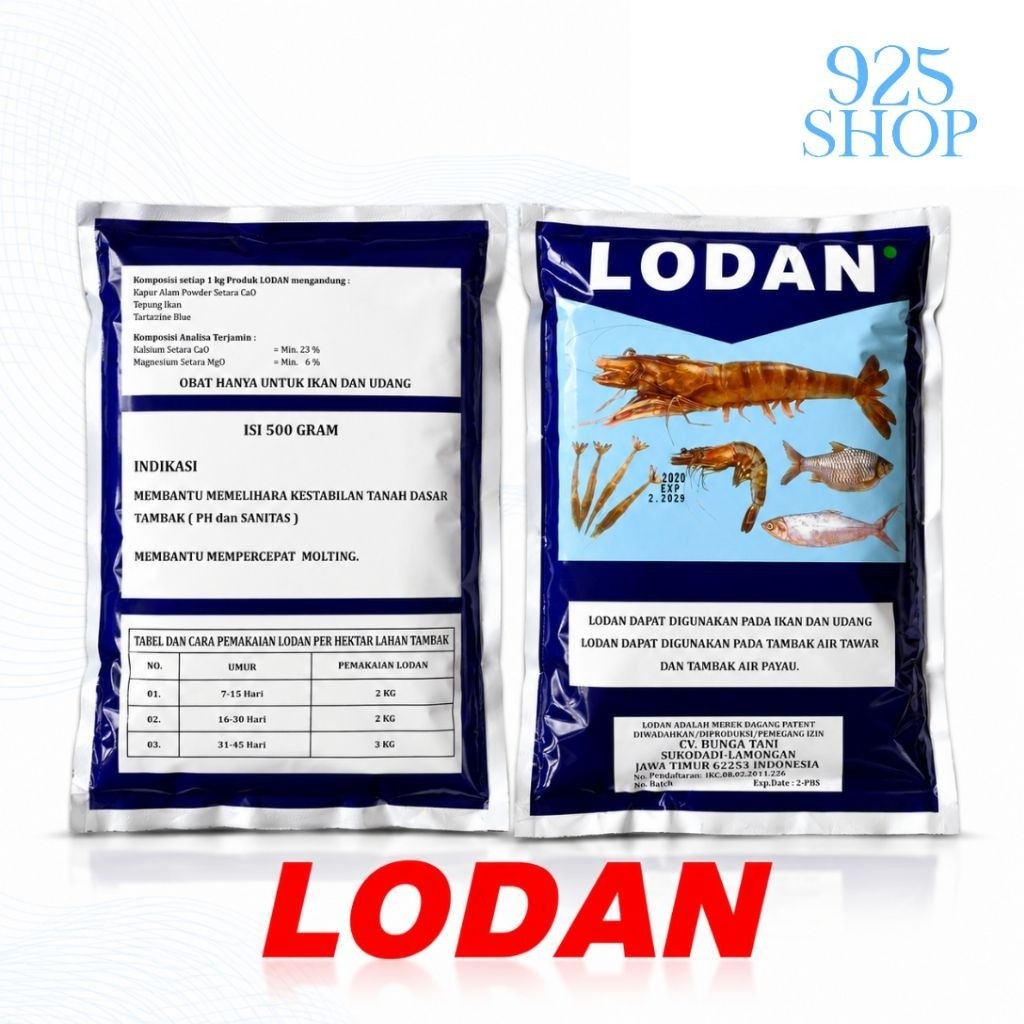 LODAN 500 Gram Suplemen ikan dan udang