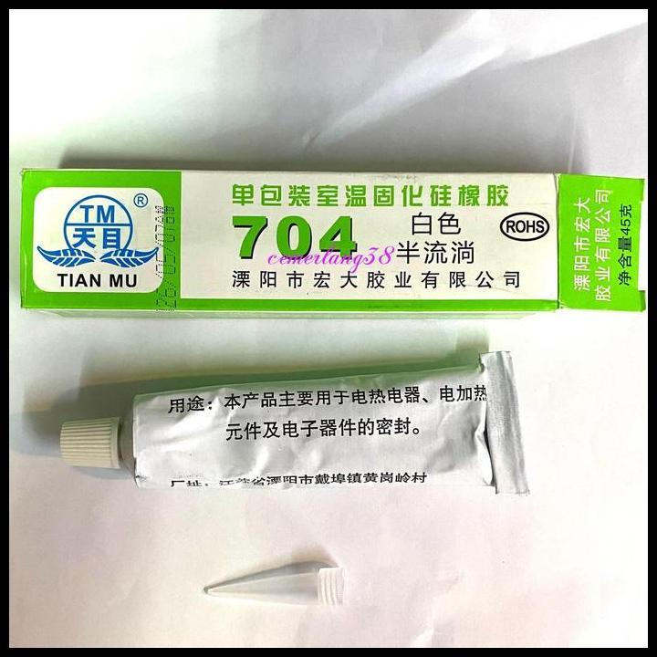 DISKON LEM TIAN MU 704 PUTIH THERMAL GLUE + SEALANT SILICONE GREASE TIAN MU 