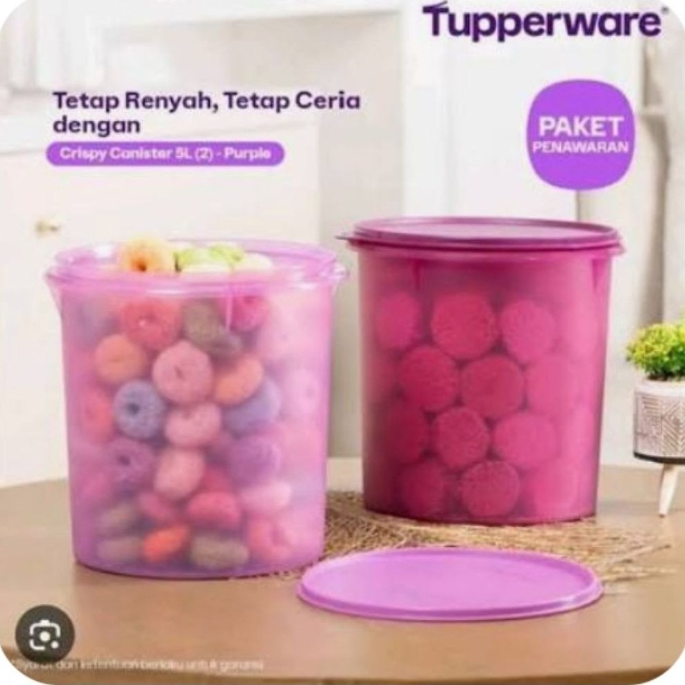 Toples crispy canister 5liter Tupperware