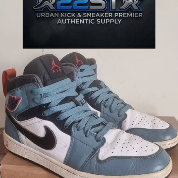 SEPATU SNEAKERS Facetasm x Air Jordan 1 Mid 'Fearless'  Sz 42/265