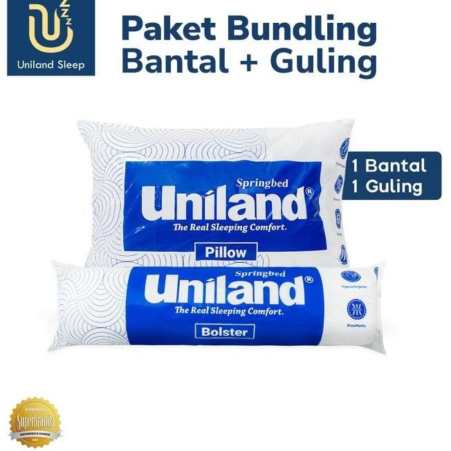 Uniland Sleep Bundling Bantal Dakron Silikon Guling Dakron Silikon