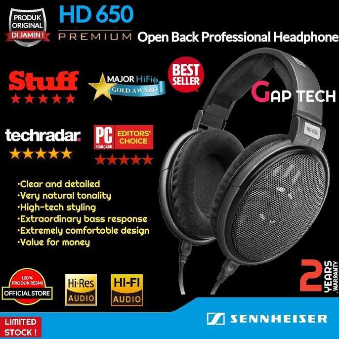 Sennheiser HD 650 / HD650 High Quality Open Back Headphones