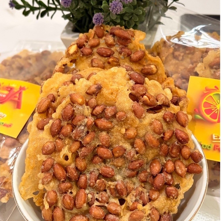 peyek kacang koin khas purworejo percak isi 5 lempeng besar