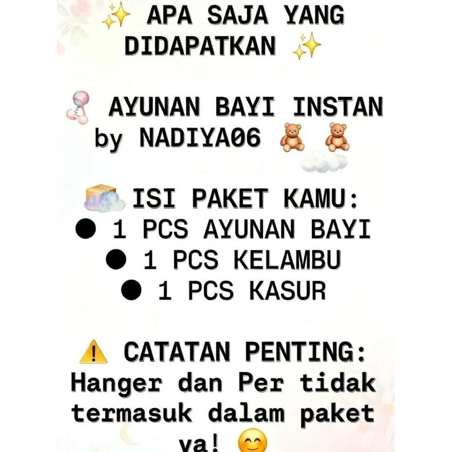 AYUNAN KELAMBU BAYI/AYUNAN BAYI/AYUNAN BAYI KEKINIAN/AYUNAN BAYI KARAKTER
