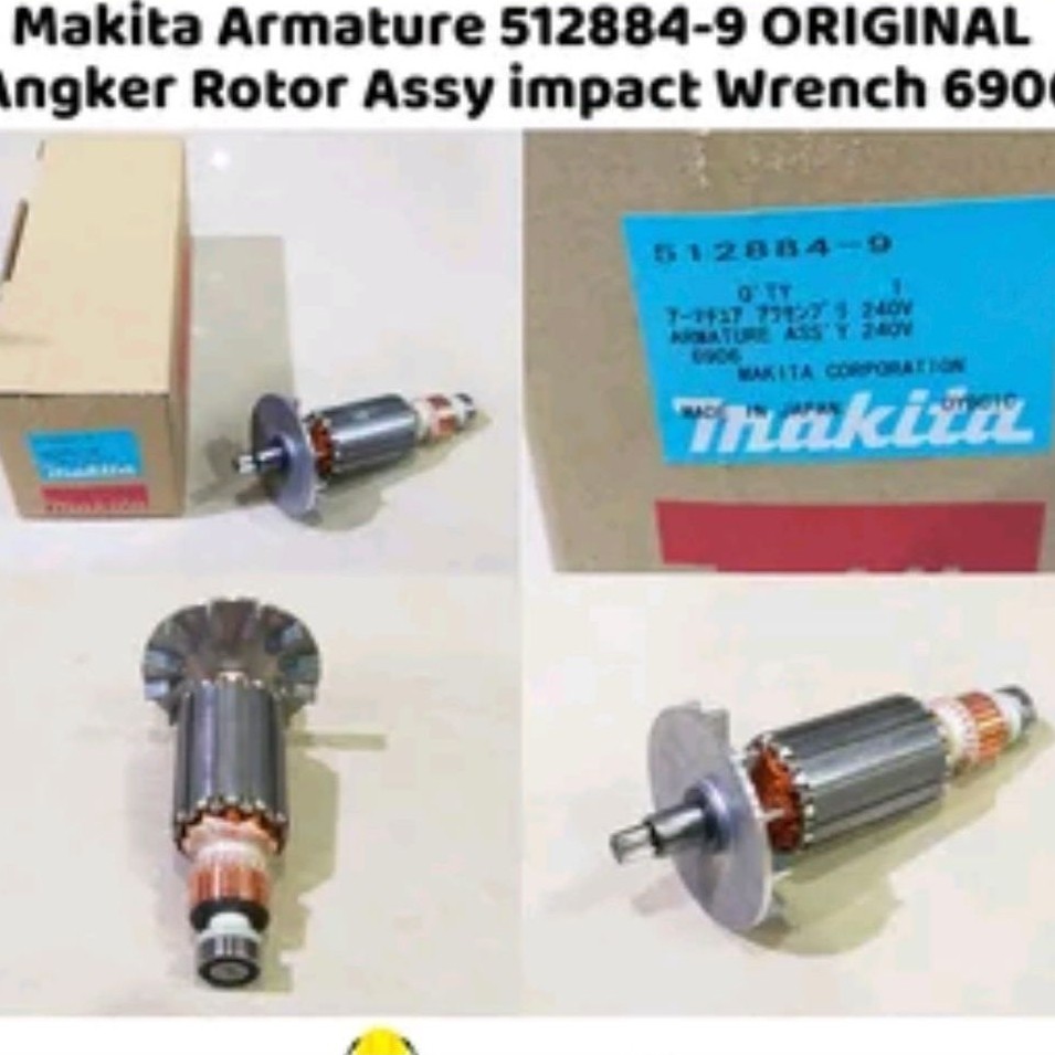 Armature Angker Mesin Impact Wrench Makita 6906 Original