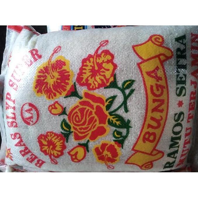 Icik- Beras Bunga Ramos Setra Pulen  10Kg & 8Kg / Beras Ramos Setra Cap Bunga