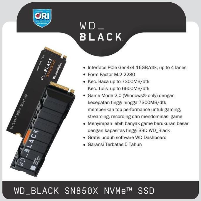 Save- Ssd Wd Black Sn850X 2Tb - Ssd M.2 Nvme Pcie