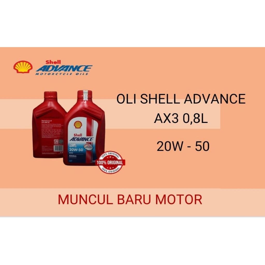 OLI SHELL ADVANCE 0,8L 20W - 50