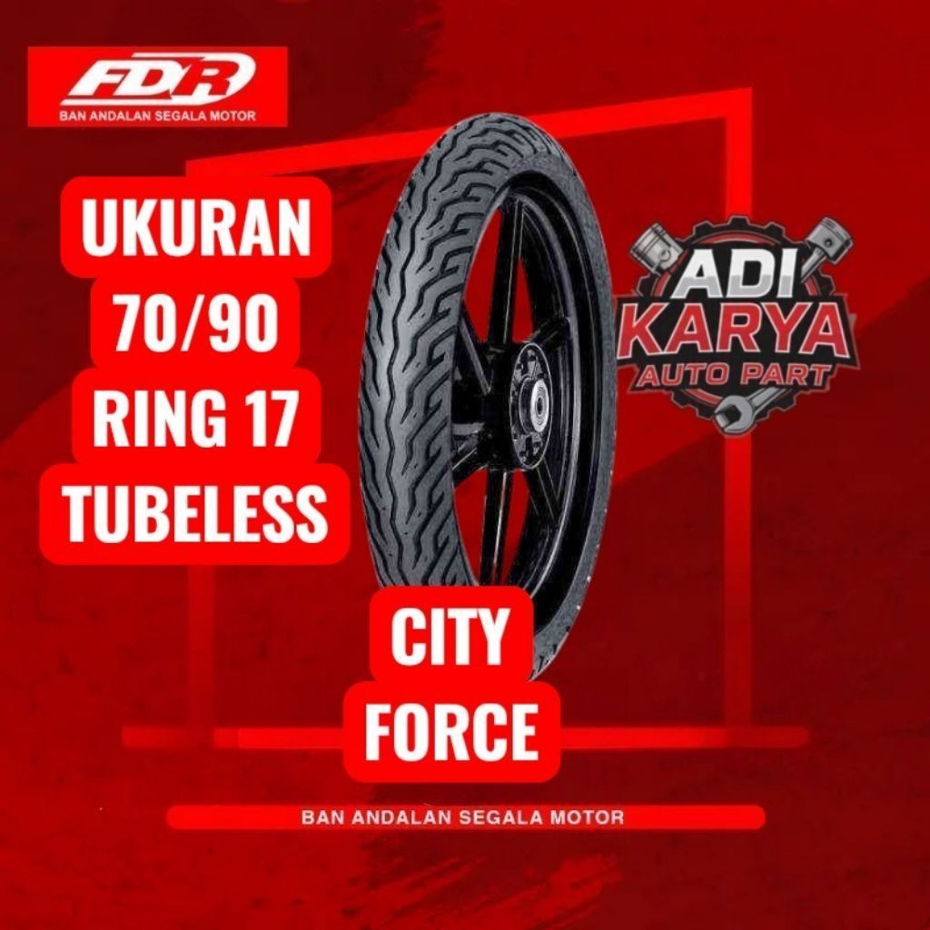 BAN MOTOR FDR  CITY FORCE 70/90 RING 17 TUBELESS