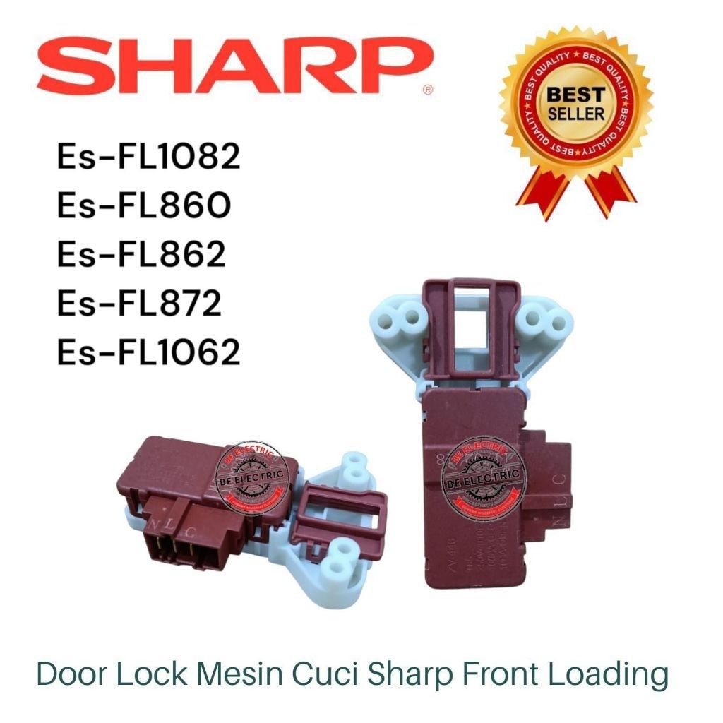 Door Lock Switch Pintu Sharp Front Loading ESFL 1082 ESFL 860 ESFL 862 ESFL 872 ESFL 1062 Putih