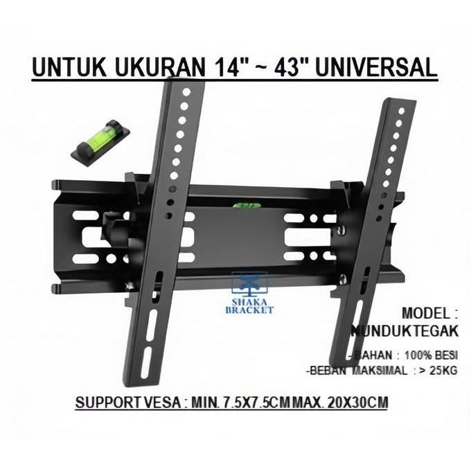Bracket Tv Termurah  Sharp 17 - 43'' Untuk Semua Merk Tv