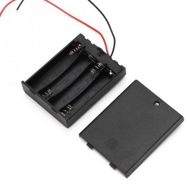 Battery Holder 4Xaaa 4 X Aaa Baterai Case Box Kotak Tempat Baterai