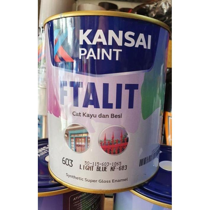 Cat Besi Kayu Warna Biru Kansai Ftalit Kf-603 Light Blue