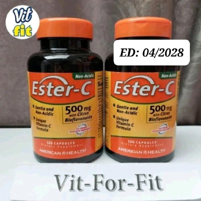 American Health Ester C 500 mg With Citrus Bioflavonoids - 120 capsules || Ester C 500mg