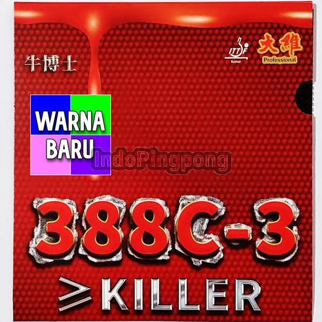 Dawei 388C-3 Killer Color OX 0.5 0.8 1.0 1.2 1.5 1.8 mm Master Medium Pips Bintik Serang Semi 388C3 