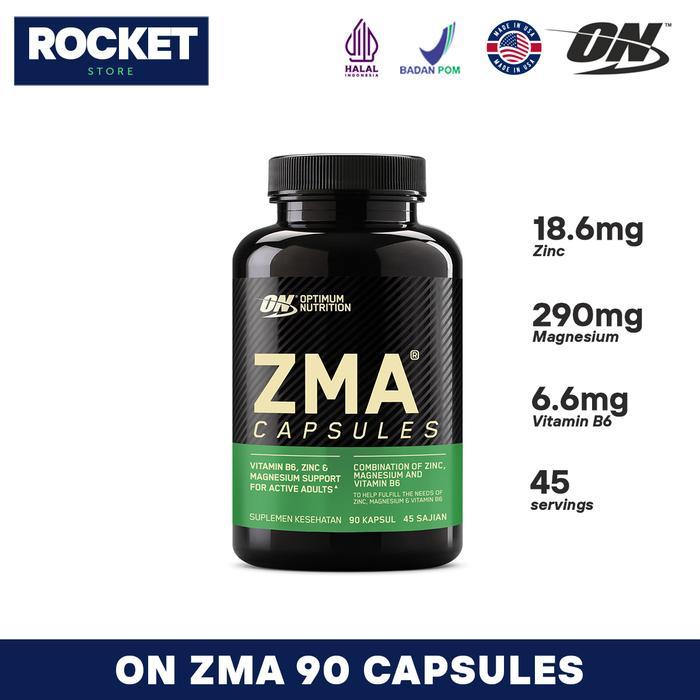 Optimum Nutrition ON ZMA 90 capsules - Suplemen Zinc Magnesium Vitamin B6