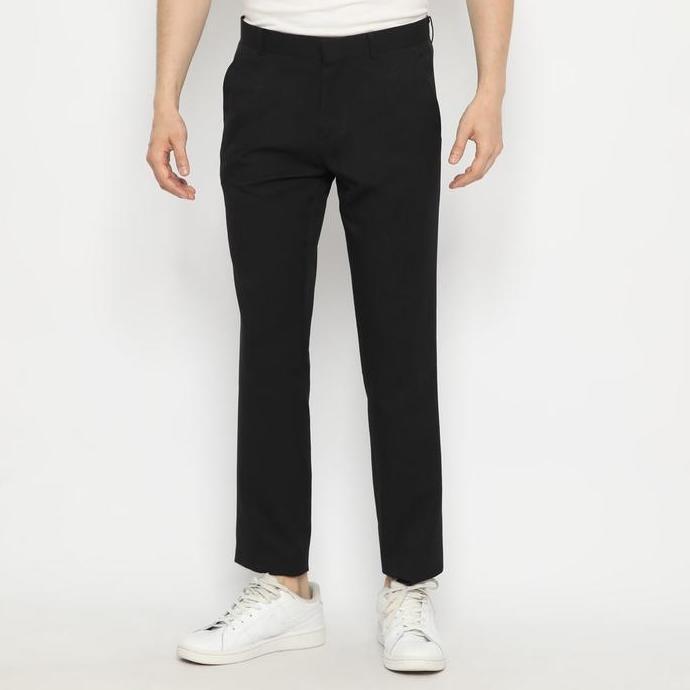 Platini Celana Formal Pria Panjang Slim Fit Hitam 88010