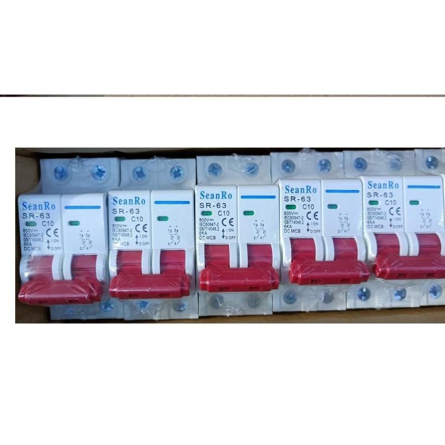 mcb DC 2pin mcb PV mcb dc 2p 10A 20A 32A 40A 50A 63A seanro panel sury Diskon
