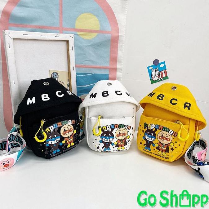 Ransel- Sling Bag Anpanman Import - Tas Anak Lucu Unisex Import Terbaru - Wb11
