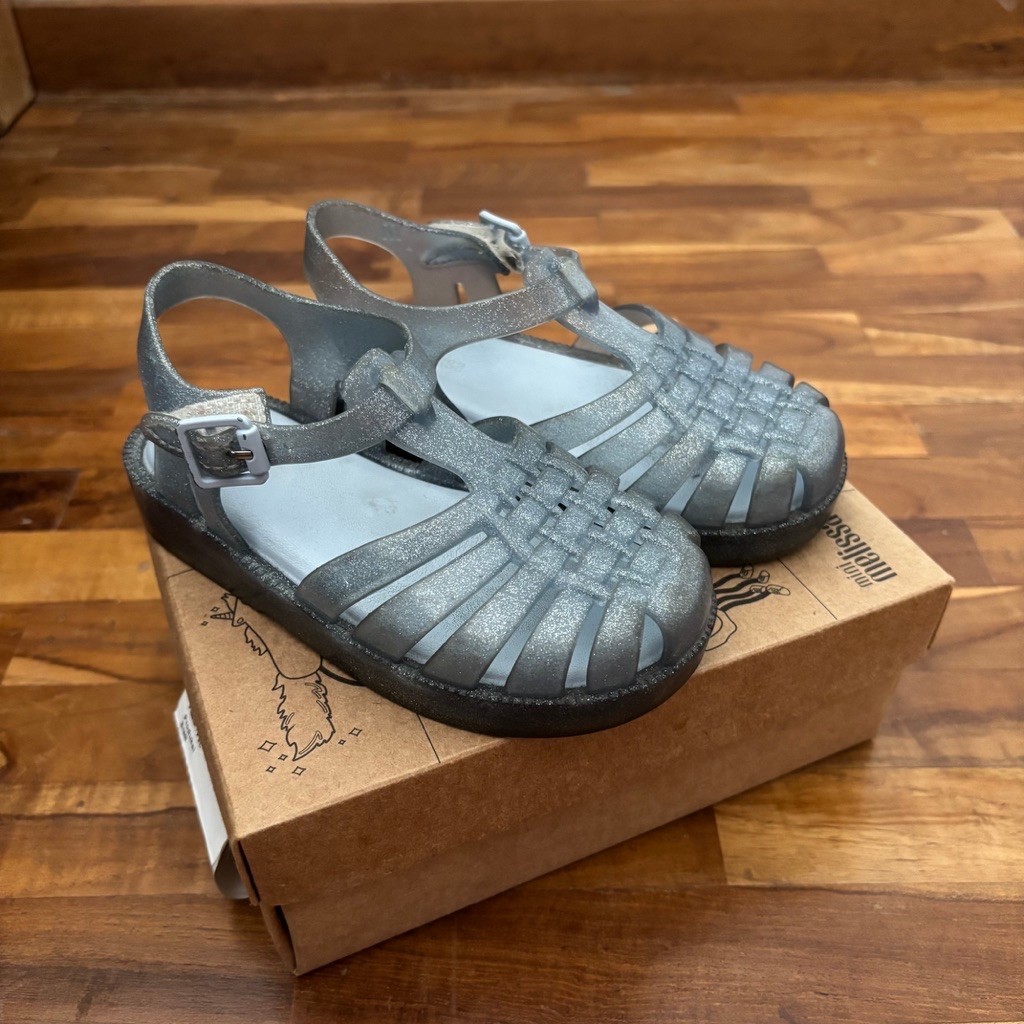 Mini Melissa Sandal Possession Blue Glitter