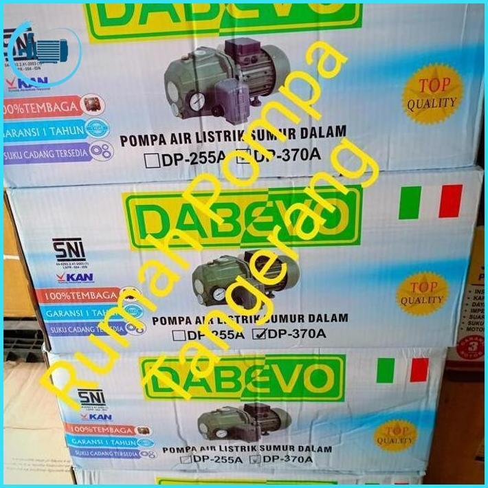Pompa Air Jet Pump Dabevo 370 Dinamo Tembaga Murni. Asli