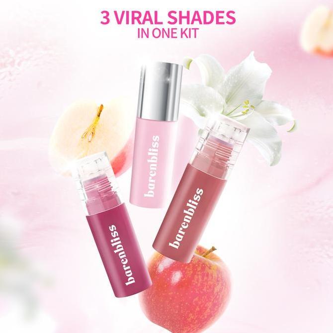 Rossetto- Must Havebnb Barenbliss Mix-Match Mini Lip Tint Kit (Mousse Tint And Glow Tint 3Pcs Mini-P