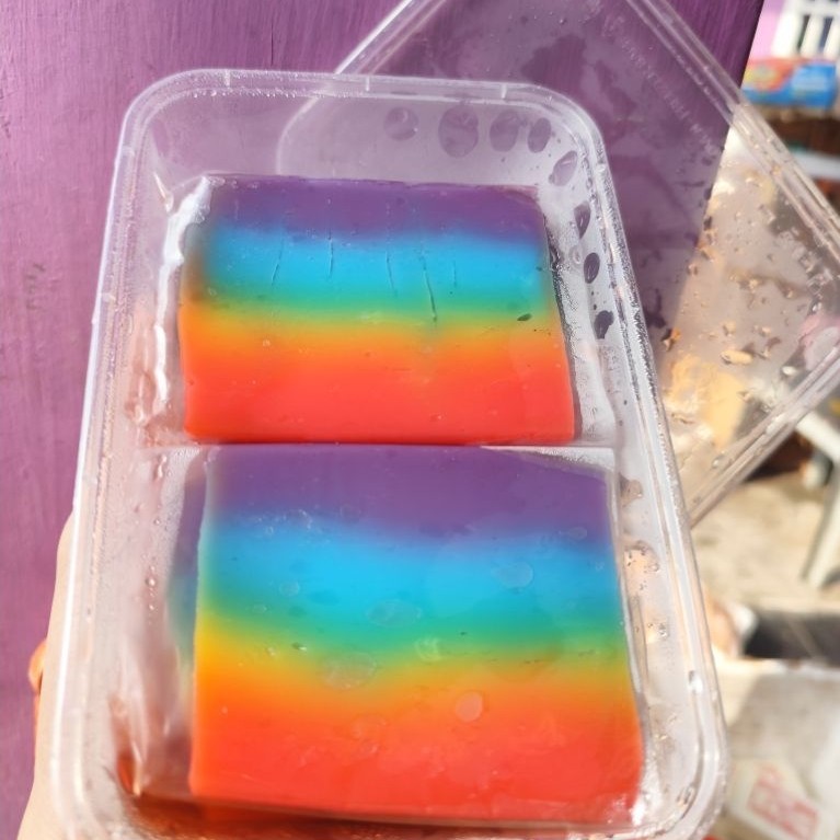 Es Kue Gabus Pelangi Jadul / Es Gabus Pelangi